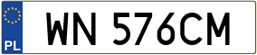 Trailer License Plate